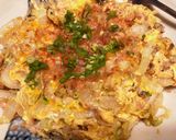 簡単！シャケ缶（サバ缶）と白菜の卵とじ作り方4写真