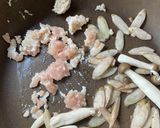 ゴボウ鶏そぼろ&ターサイ甘辛丼作り方1写真