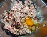 裏返しサボイキャベツのロールキャベツ　作り方3写真