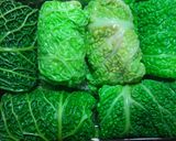 裏返しサボイキャベツのロールキャベツ　作り方4写真