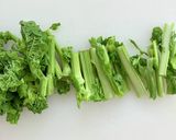 菜の花と春野菜のヴィーガンピザ作り方3写真