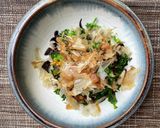 菜の花ときのこのバター炒め作り方5写真