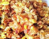最強の和風チャーハン鶏そぼろ チャーハン作り方6写真