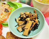 豚肉メインのおかず・ハンバーグプレート作り方4写真