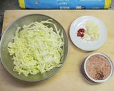 ツナと細切りキャベツのパスタ作り方2写真