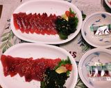 生かつおのお造りをワサビ醤油で！作り方10写真