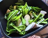 簡単!エリンギと小松菜のいしるバター炒め作り方3写真