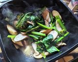 簡単!エリンギと小松菜のいしるバター炒め作り方4写真