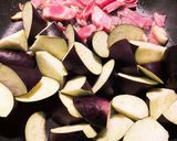 ベーコン茄子トマトのスパゲッティ作り方3写真