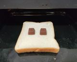 乗せて焼くだけ！超簡単チョコトースト作り方2写真
