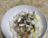 ネギ多めのヤリイカの丼作り方2写真