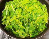 菜の花と人参の炒め物　冷蔵3日　菜の花作り方2写真