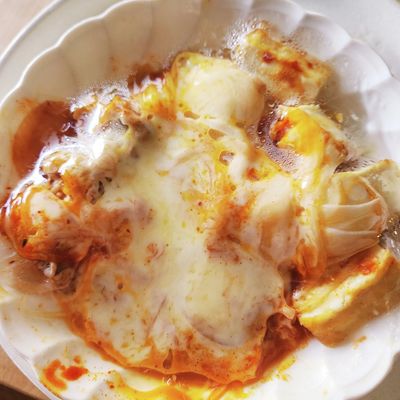 豚キムチ　取り置き お餅消費に！ トッポギ風もち豚キムチ【#簡単 #時短 #節約 #主菜