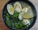 生わかめとあさりのみそ汁作り方5写真