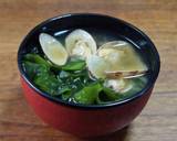 生わかめとあさりのみそ汁作り方6写真