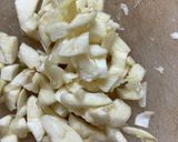 オニオンとほうれん草入り　ペペロンチーノ作り方1写真