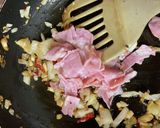 オニオンとほうれん草入り　ペペロンチーノ作り方7写真