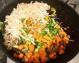 ひき肉チンジャオロースーからの春巻き作り方2写真