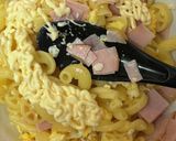 時短！大人気マカロニサラダ（隠し味付作り方4写真