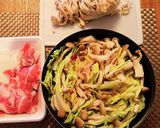 春キャベツと豚と茸で⭐和風ミルフィーユ鍋作り方3写真