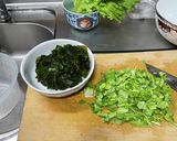 ワカメとレタスのサラダ、わさびマヨ味作り方2写真