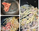豚ロース肉☆トロリっもやし餡かけ炒飯弁当作り方3写真