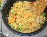 簡単！炊飯器で炊く玄米パエリア作り方6写真