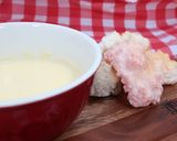 『かるかるおかき』でチーズフォンデュ作り方5写真