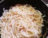 簡単★めんつゆで肉豆腐と〆にうどん作り方4写真