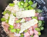 アスパラとベーコンの炊き込みピラフ作り方6写真