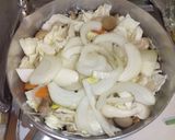 野菜たっぷり煮込みうどん(醤油味)作り方3写真