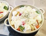 簡単　お好きな野菜で餅とチーズのグリル作り方4写真