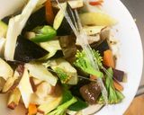 簡単根菜たっぷりコク旨焼肉味副菜サラダ作り方15写真