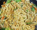菜花入り焼きカレーうどん作り方4写真