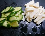 リメイク！古漬け胡瓜のチキン和え作り方1写真