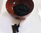 あおさと卵の味噌汁作り方1写真