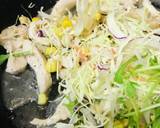 市販サラダ活用●鶏肉の白だし野菜炒め作り方2写真