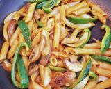 クリームチーズの鬼濃厚ナポリタン作り方9写真