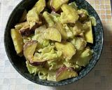 さつまいもとキャベツの味噌マヨサラダ作り方4写真