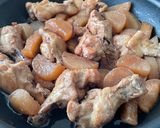 鶏手羽元と大根の甘辛煮作り方7写真