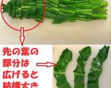 かき菜(菜花)のガーリックぽん酢作り方4写真