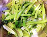 茎わかめ＆長ねぎにコチュマヨごま。作り方3写真
