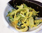 茎わかめ＆長ねぎにコチュマヨごま。作り方6写真
