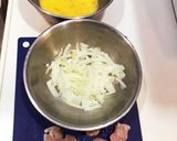 鶏ササミで親子うどん作り方1写真