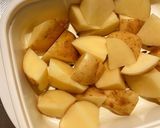 ○じゃがいもとひき肉の甘口餡かけ作り方1写真