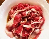 【レンチン】ひとりごはん☆モリモリ牛丼！作り方1写真
