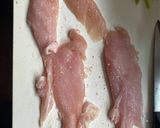 鶏胸肉のミルフィーユカツ　バジルソース作り方1写真