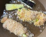 鶏胸肉のミルフィーユカツ　バジルソース作り方3写真