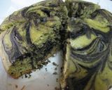 簡単☆抹茶と黒ゴマのマーブルケーキ作り方6写真