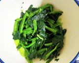 ☆ほうれん草のそぼろ豆腐油炒め☆作り方1写真